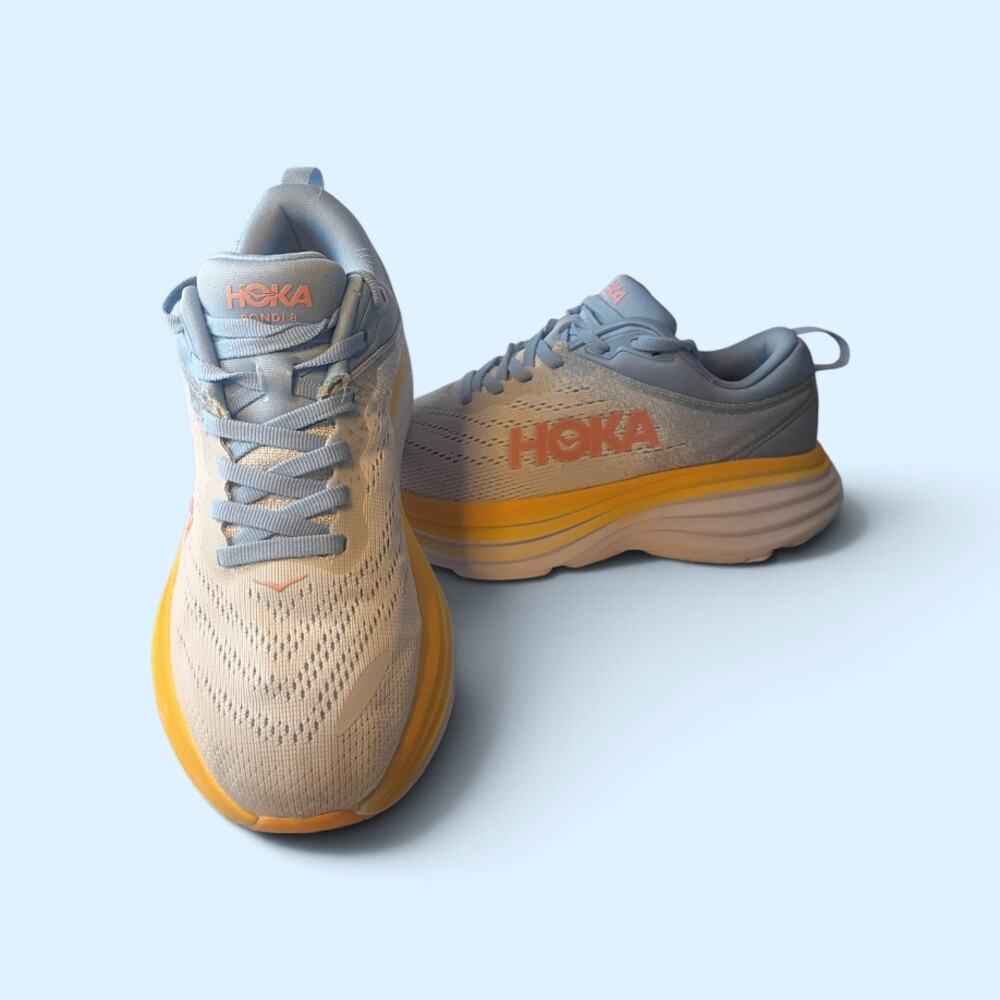 Hoka Women's Bondi 8 " Summer Song/ Country Air" Colorway